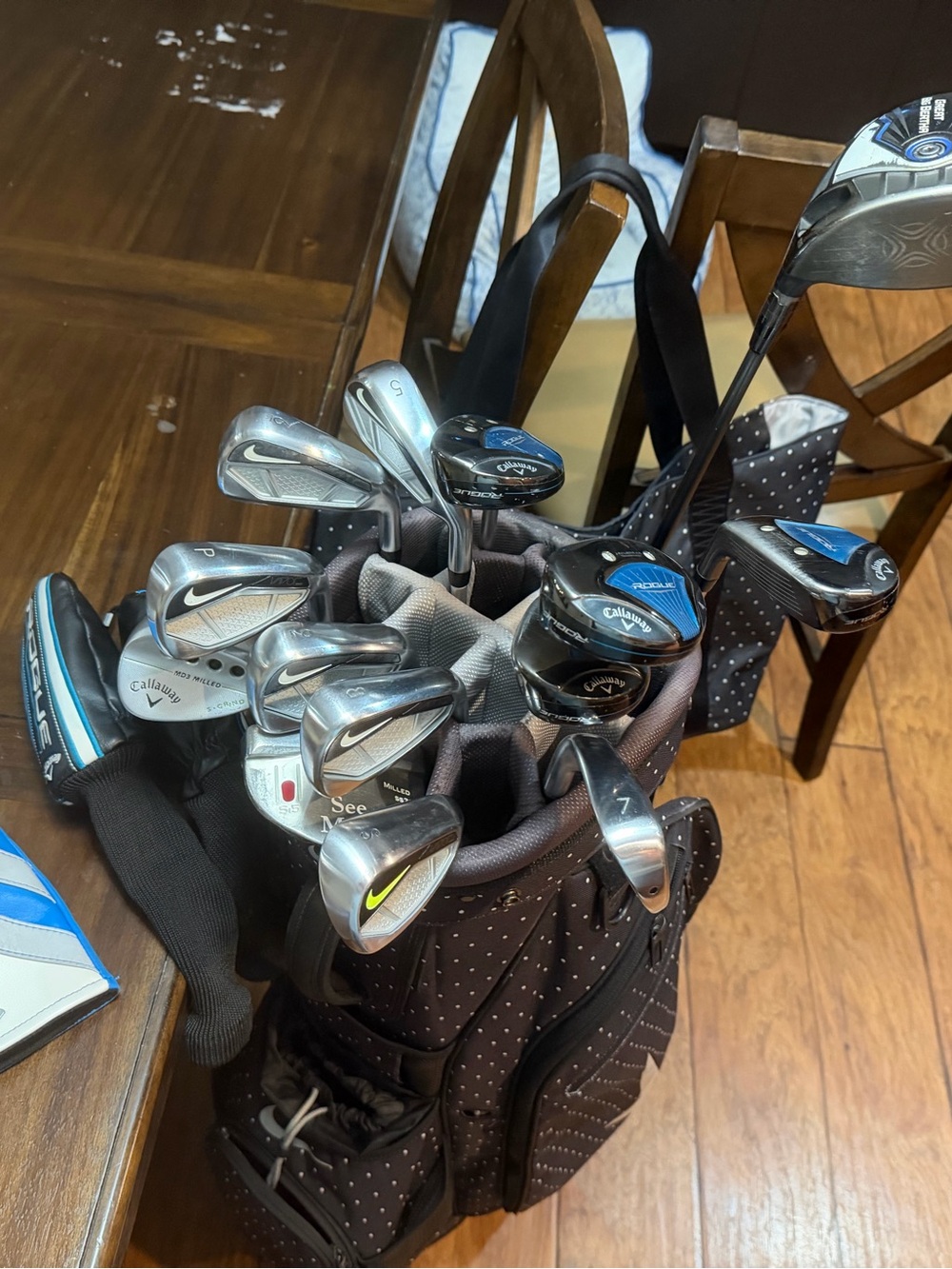 Women’s premium golf clubs set Nike Vapor speed irons Callaway rogue hybrids